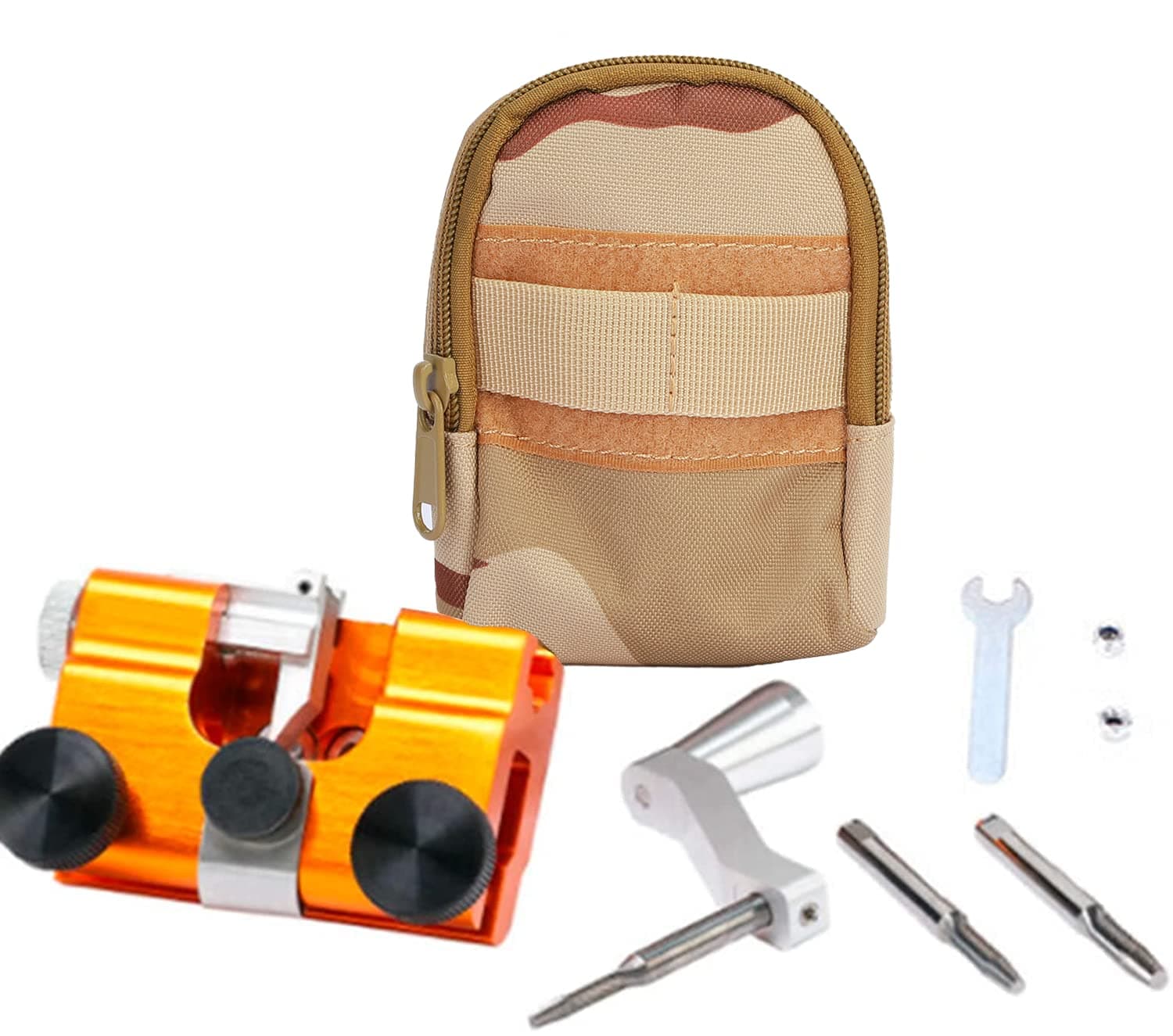 Chainsaw Sharpening Jig, Hand Cranked Chainsaw Chain Sharpening Jig Kit with Carrying Bag, Manual Chain Saw Blade Sharpener for Chain/Electric Saw, Lumberjack, Keep Your Chain Saws Sharp