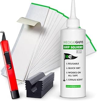 Golf Grip Kits for Regripping Golf Clubs - Professional Quality - Options Include Hook Blade, 15 or 30 Tape Strips, 5 or 8 oz Solvent, Grip Tape Remover, Bench Vise & Rubber Clamp