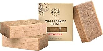 Crate 61 Organics, Handmade in Canada, Plant Based Cold Process Natural Bar Soap For Face And Body, With Premium Essential Oils, For Men And Women 3 Pack (Vanilla Orange)