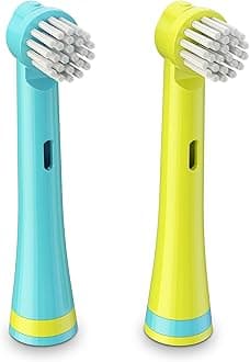 Brusheez Electronic Toothbrush Replacement Brush Heads 2 Pack (Ollie The Elephant)