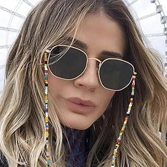 Jovono Eyeglasses Sunglasses Chains Mask Holder Chain Beaded Eyewear Lanyard Face Mask Retainer Chain for Women