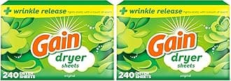 Dryer Sheets Fabric Softener, Original Scent | 240 Count | Pack of 2