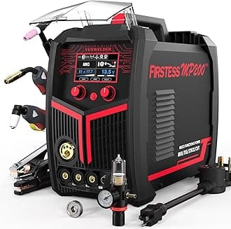 YESWELDER Plasma Cutter Welder Combo Gas MIG/Gasless MIG/Lift TIG/Stick/CUT 5 in 1 Welding Machine FIRSTESS MP200 Multi Process Welder