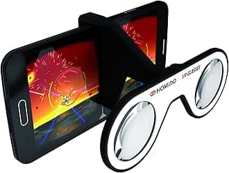 Mini Virtual Reality Glasses for Smartphone Foldable VR Headset Compliant with iPhone & Android Cell Phone Vr Games and 3D Movies