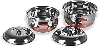 Sumeet Stainless Steel Copper Bottom Multipurpose Cook & Serve Handi With Lid...