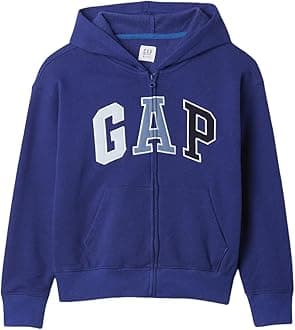 GAPBoy's Logo Hoodie Hooded Full Zip Sweatshirt
