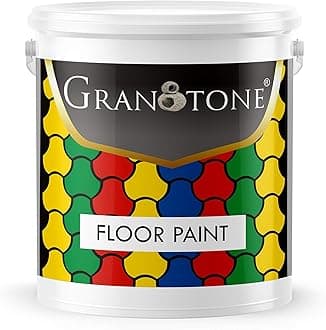 GRANOTONE Floor paint for cement floor and tiles, Polyurethane and Acrylic Polymer Based Concrete Sealer, Anti-Slip, Thick & Durable tile paint 4 L, Space Grey