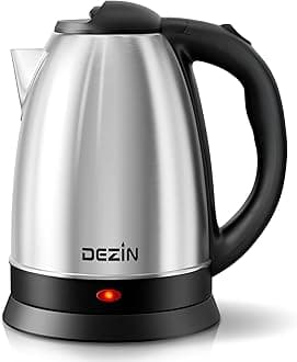 Stainless Steel Cordless Electric Kettle with Auto Shut Off and Boil Dry Protection for Coffee Tea