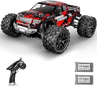 JAMTOYS 1:18 Scale All Terrain RC Car 36KM/H High Speed, 4WD Electric Vehicle,2.4 GHz Radio Controller, Included 2 Batteries and A Charger,Waterproof Off-Road Truck