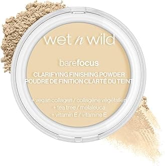 wet n wild Bare Focus Clarifying Finishing Powder | Matte | Pressed Setting Powder Fair-Light