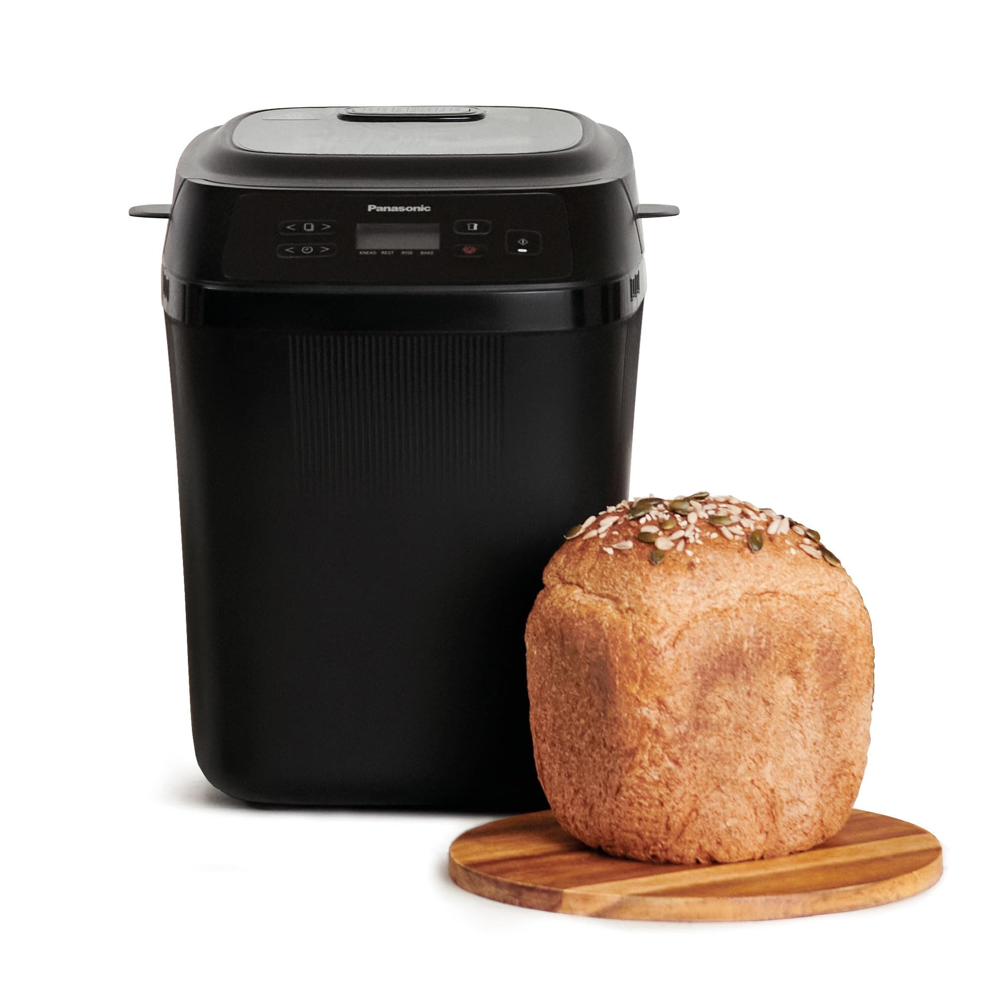 Panasonic SD-PN100 Automatic Mini Bread maker, 4 Gluten-Free Programmes, Compact Design, 18 Auto Programmes, LCD Display, Black