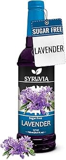 Sugar Free Coffee Syrup, Lavender Flavored Syrup for Drinks, Lattes, and Desserts – 25.4 fl oz