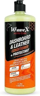 Wavex Dashboard Polish and Leather Conditioner + Protectant (1L) Car Dashboard Polish | Car Polish for Interior Plastic, Leather, Vinyl & Rubber | Dashboard Polish that Protects, Shines & Conditions