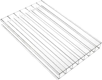 10mm Clear Twinwall Polycarbonate Sheet Plastic Roof Canopy Panel - 2.1 x 3.5m