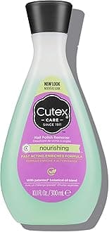 Cutex Nourishing Nail Polish Remover, Leaves Fingernails & Toenails Looking Healthy, Contains Vitamins E, 10.1 fl oz
