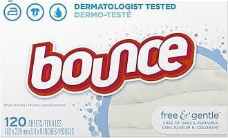 bounce FREE AND GENTLE TUMBLE DRYER SHEETS 120 SHEETS