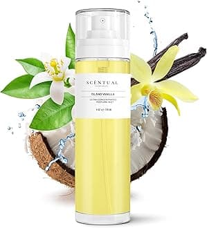 Ultra-Concentrated Hair & Body Perfume Mist, Long Lasting Women's Fragrance, Gourmand Perfumes for Women, Vegan and Cruelty Free (Island Vanilla)