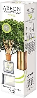 AIR FRESHENER Areon House perfumes Vanilla Lavender and Patchouli Fragrance Reed Diffuser 150ml.