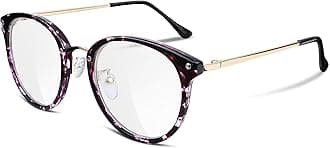 FEISEDY Women Vintage Glasses Frames Round Eyewear Clear Lens B2260, Floral Frame Transparent Lens, 47*48mm