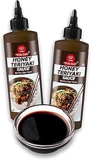 EL The Cook Spiced Honey Teriyaki Sauce | No MSG, Artificial Colour Or Flavour Added | Natural, Vegan, Gluten-free | Pack of 2 x 110g