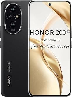 HONOR 200 Smartphone, 5G Mobile Phone, 6.7 inch, 5200 mAh 100W fast charging, 50MP triple main camera, ultra-thin 7.7mm, eye protection screen, Black