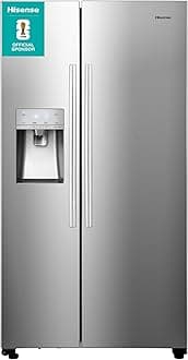 – RS694N4ICE Freestanding American Side-by-Side Fridge Freezer - Total No Frost - Plumbed Water and Ice Dispenser - 562 liters - Stainless Steel - E Rated