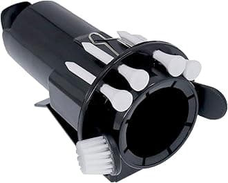 Golf Ball Holder Tee Holder Clip Caddy with Nylon Brush Divot Tool