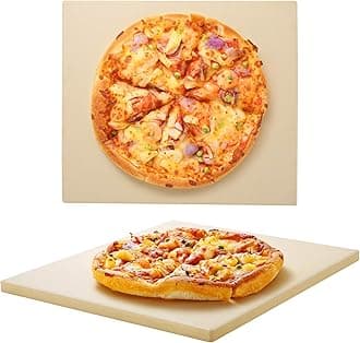 Pizza Stone 13 Inch, Cordierite Square Baking Stone for Ooni 12 Oven, Ideal for Making Crispy Crust Pizzas Bread and Cookies