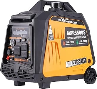 3500 Watt Dual Fuel Inverter Generator, Remote/Electric Start, Gas and Propane Powered for Home Backup Power, Outdoor Camping, RV Ready, EPA Compliant, Digital Display