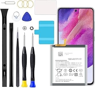 Galaxy S21FE Battery,2025 New Upgraded Battery for Samsung Galaxy S21 FE 5G SM-G990U|SM-G990B with Full Remove Repair Tool Kit