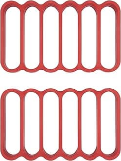 OXO Good Grips Silicone Roasting Racks, Pack of 2, Red