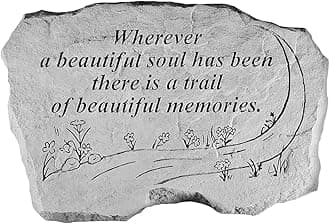 Kay Berry 63220 Wherever A Beautiful Soul… Memorial Garden Stone, Multicolor
