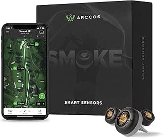 Arccos Golf Smart Sensors - Golf's Best On Course Tracking System Featuring The First-Ever A.I. Powered GPS Rangefinder (80013)