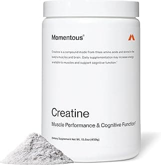 Momentous Creatine Monohydrate Powder - Creatine Powder - Supports Strength, Lean Muscle, & Recovery for Men & Women - NSF Certified for Sport - 5 g per Serving - 90 Servings