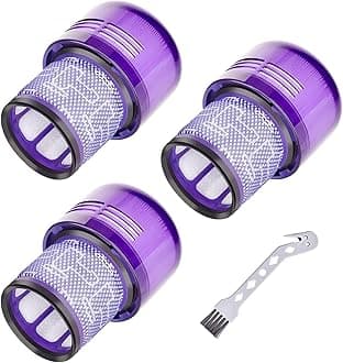 3 Pack Vacuum Replacement Filter Compatible with Dyson V11 Origin V11 Torque Drive V11 Complet V11 Extra V15 Detect V15 Detect Absolute V15s Detect Submarine Vacuums, Part 970013-02