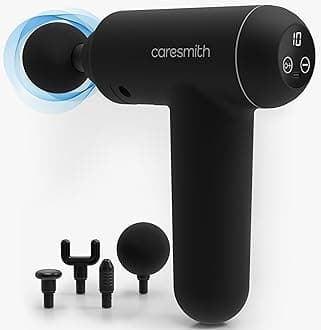 Caresmith Charge Boost Max Massage Gun with Touch Screen Display | Massage Machine for Body Pain | Massager with 10 Speeds