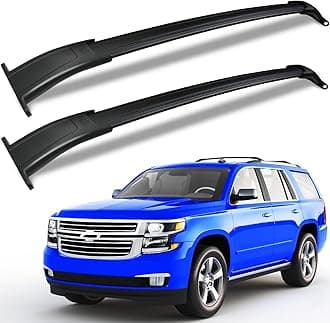 KINGGERI 220lbs Roof Rack Cross Bars Compatible with Chevrolet Tahoe & Suburban, GMC Yukon & Yukon XL, Cadillac Escalade & Escalade ESV 2015-2020, Heavy Duty Aluminum Roof Rails Crossbars All Metal