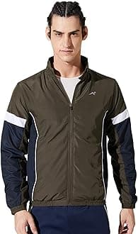 Amazon Brand - SymbolMen Polyester Standard Length Windbreaker