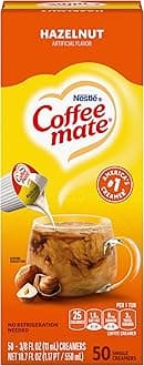 Nestle Coffee mate Liquid Coffee Creamer Singles, Hazelnut, 50 Ct Box