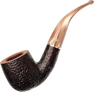 Savinelli Roma Lucite 622 KS - Rome Inspired Italian Briar Wood Pipe, Hand Crafted in Italy, Traditional Wood Pipes From Italy, Bent Pot Shaping, 6mm