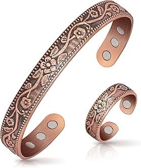 Lymphatic Drainage Ring & Copper Bracelet for Women