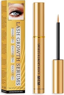 Eyelash Serum - Nourishing eyelash Growth Serum for Eyelash Growth for Natural Longer, Fuller,and Thicker Lashes(Gold)4ML