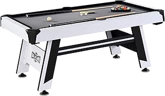 Hall of Games Billiard Tables Multiple Styles, Pool Tables with Preassembled Playfields and Complete Billiard Accessory Sets, Perfect for Family Game Rooms