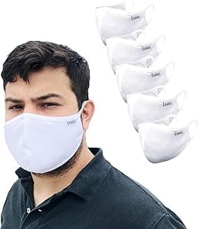 Reusable 3 Layer Face Mask | HeiQ Viroblock | Breathable & Sporty | Sizes for Men, Women, Teens & Kids | With & Without Adjustable Ear Loops