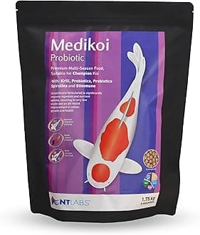 Medikoi Probiotic Multi-Season, Complete Feed For All Pond Fish, Ideal For All Year Round Feeding, Rich in Probiotic Bacteria, Maintains Immune System, Koi Fish Food (6 mm) (1.75 kg)