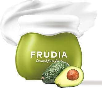 FRUDIA Avocado Relief Face Cream (0.35 oz) – Soothing and Calming Korean Face Moisturizer w/62% Avocado Extract, Panthenol & Madecassoside for Dry, Sensitive Skin | Vegan & Cruelty Free