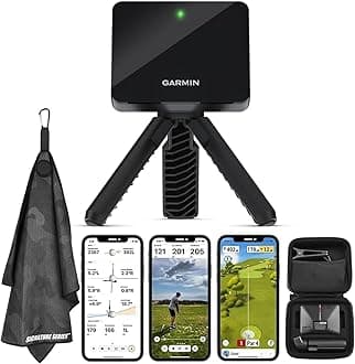 Garmin Approach R10 Portable Golf Launch Monitor, take your game home, indoors, or driving distance with the Signature Series Cross up to 10 hours of battery life