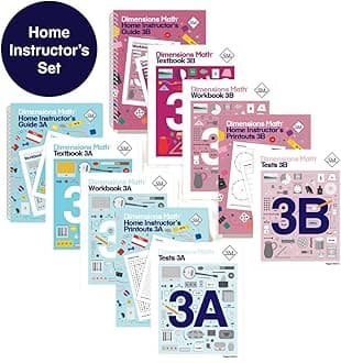 Dimensions Math Grade 3 Set with Home Instructor's Guides | Singapore Math Inc. [Paperback]