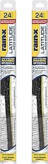 Rain-X 810205 Repellency Water Repellent Wiper Blades, 24" Windshield Wipers (Pack of 2), All Weather Streak-Free for Enhanced Visibility w/ Water Repellency Formula