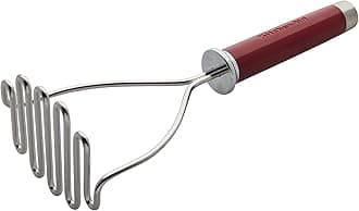 KitchenAid Gourmet Stainless Steel Wire Masher, One Size, Matte Red